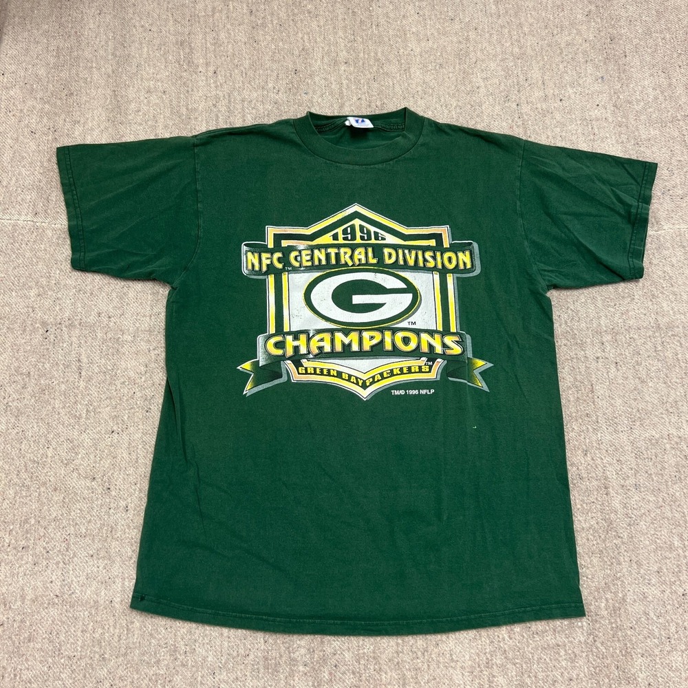 Vintage Green Bay Packers Shirt Mens XL Green 1990s NFL Logo 7